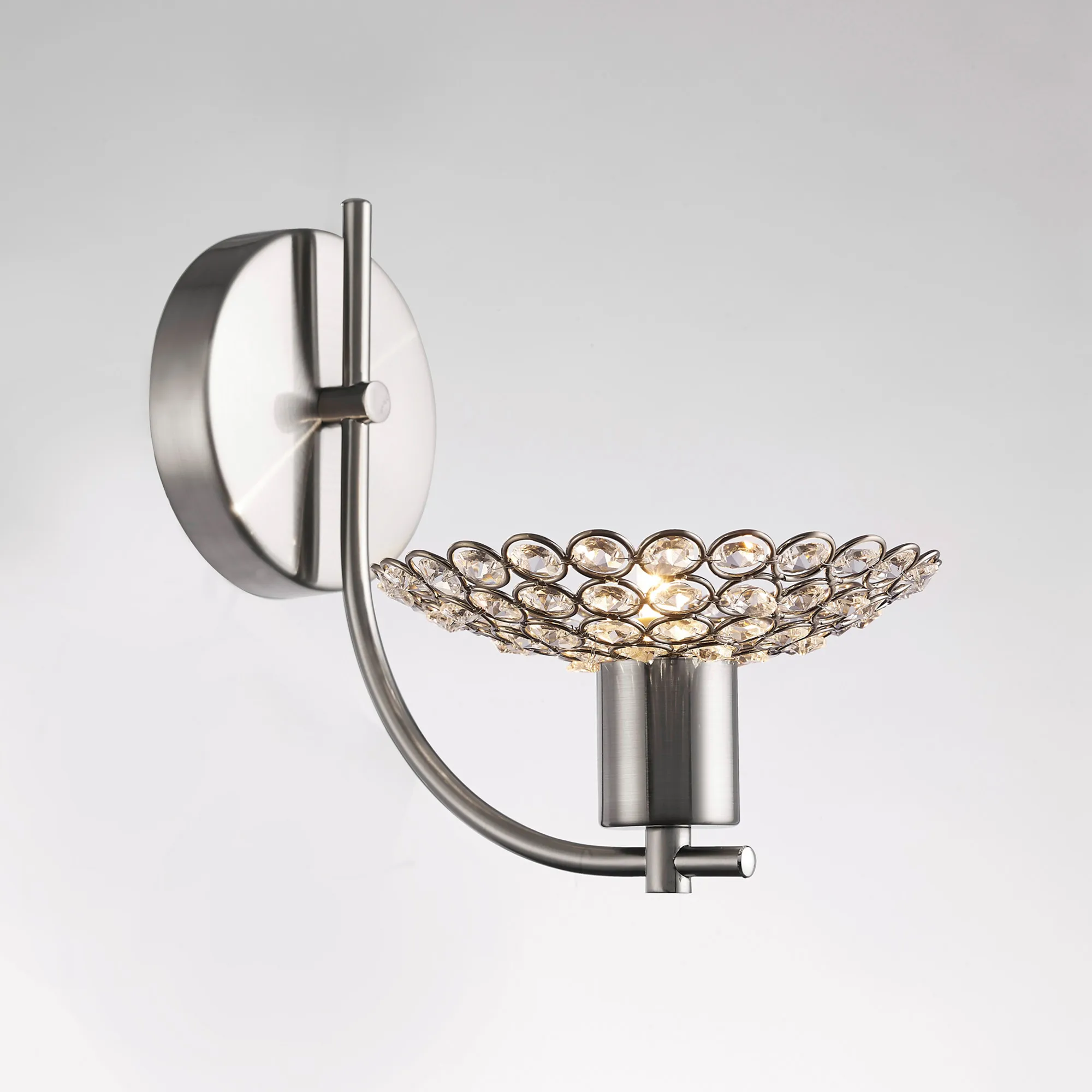 Ellen Crystal Wall Lights Diyas Armed Wall Lights